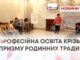 ПРОФЕСІЙНА ОСВІТА КРІЗЬ ПРИЗМУ РОДИННИХ ТРАДИЦІЙ