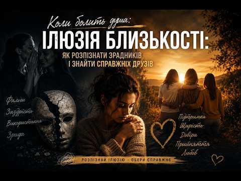 КОЛИ БОЛИТЬ ДУША. ІЛЮЗІЯ БЛИЗЬКОСТІ: ЯК РОЗПІЗНАТИ ЗРАДНИКІВ І ЗНАЙТИ СПРАВЖНІХ ДРУЗІВ