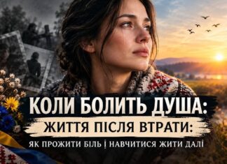 КОЛИ БОЛИТЬ ДУША. ЖИТТЯ ПІСЛЯ ВТРАТИ: ЯК ПРОЖИТИ БІЛЬ І НАВЧИТИСЯ ЖИТИ ДАЛІ